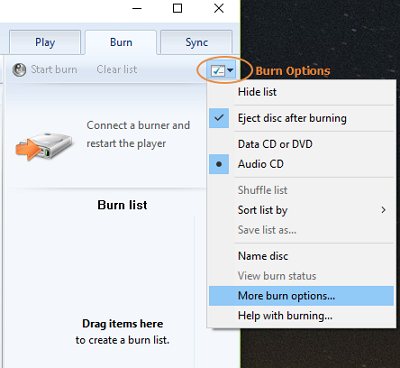 Burn-options