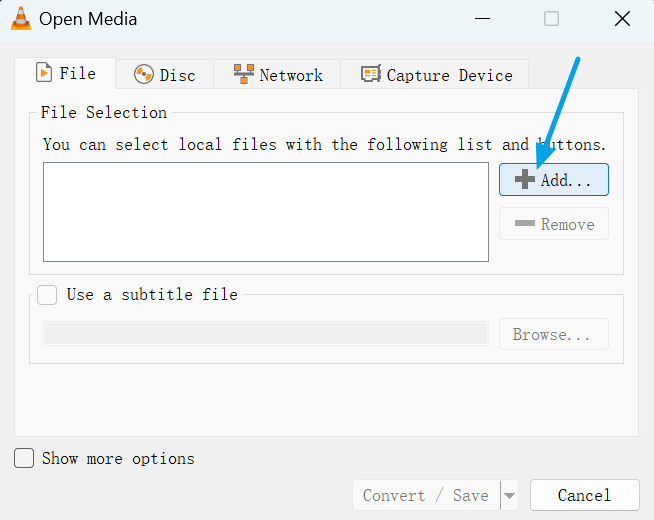 add aac to vlc