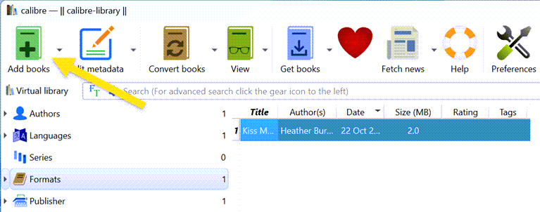 add book to calibre