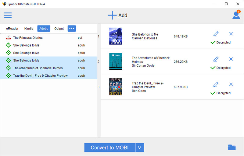 add epub files