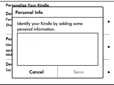 personal info