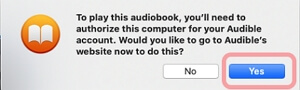 authorize audible mac