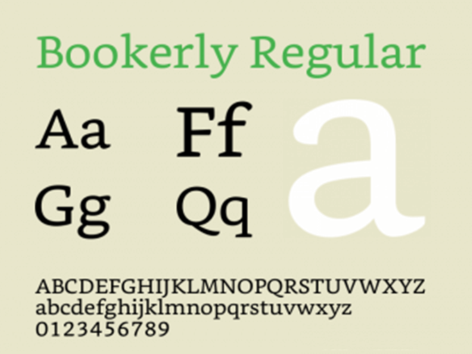 bookerly font