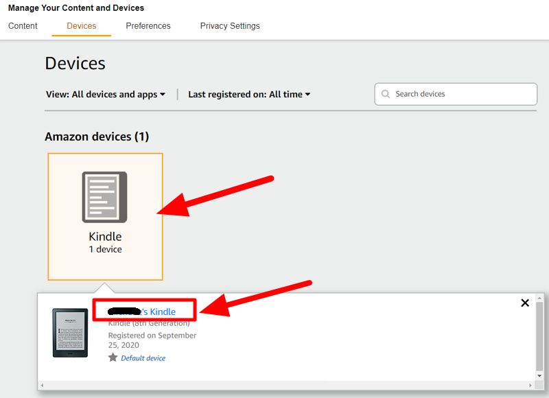 kindle device on amazon