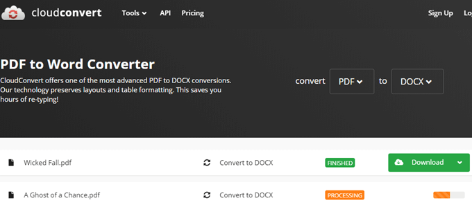 cloud pdf to word converter