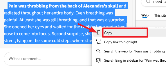 copy text from wattpad 