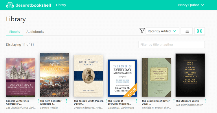 deseret bookshelf reader web