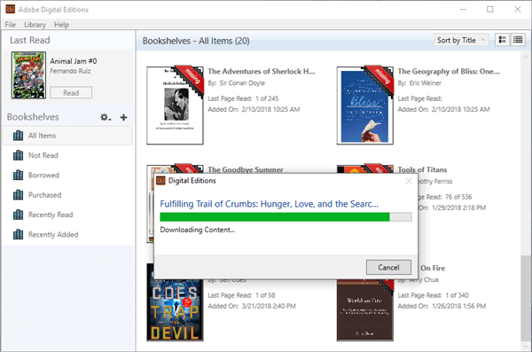 download acsm via ade