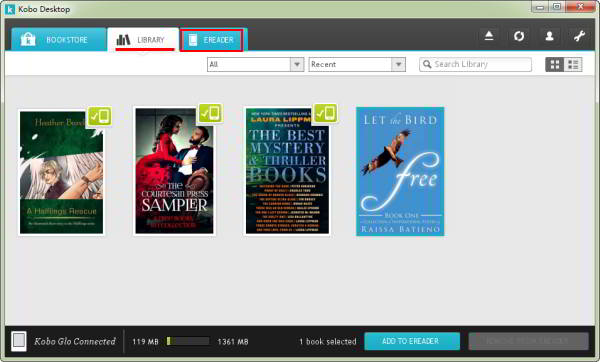existing books on kobo