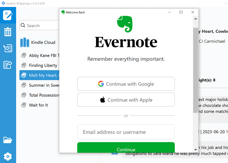 export evernotes