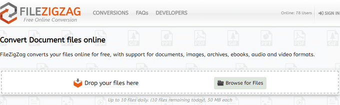 filezigzag document converter