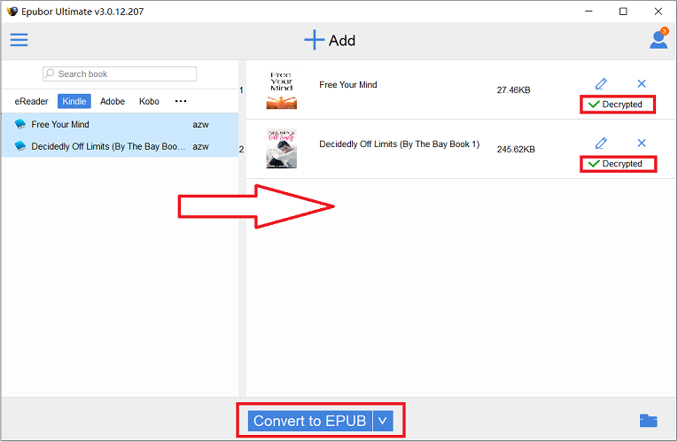import kindle ebooks