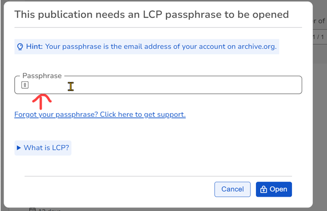 input passphrase lcpl pdf