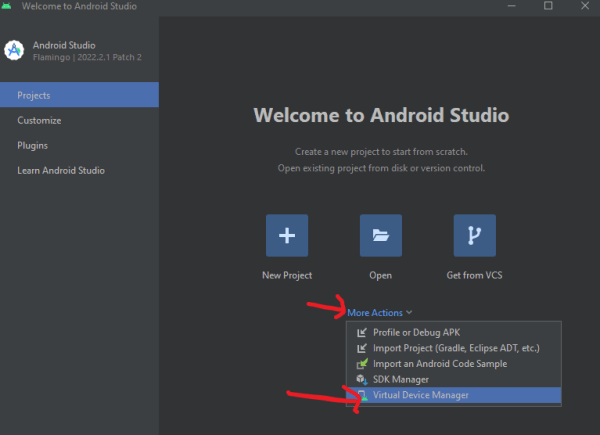 install android emulator