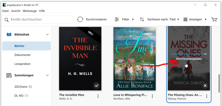 Klicken Sie mit der rechten Maustaste, um Kindle ohne KFX herunterzuladen