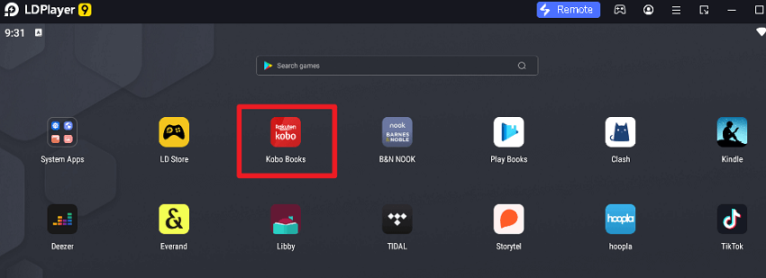 installing kobo apk ldplayer