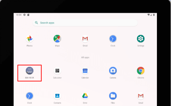 locate nook app