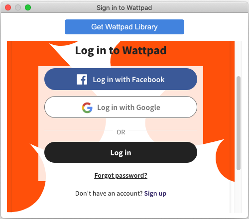 login to wattpad