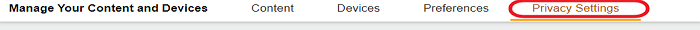 kindle privacy settings