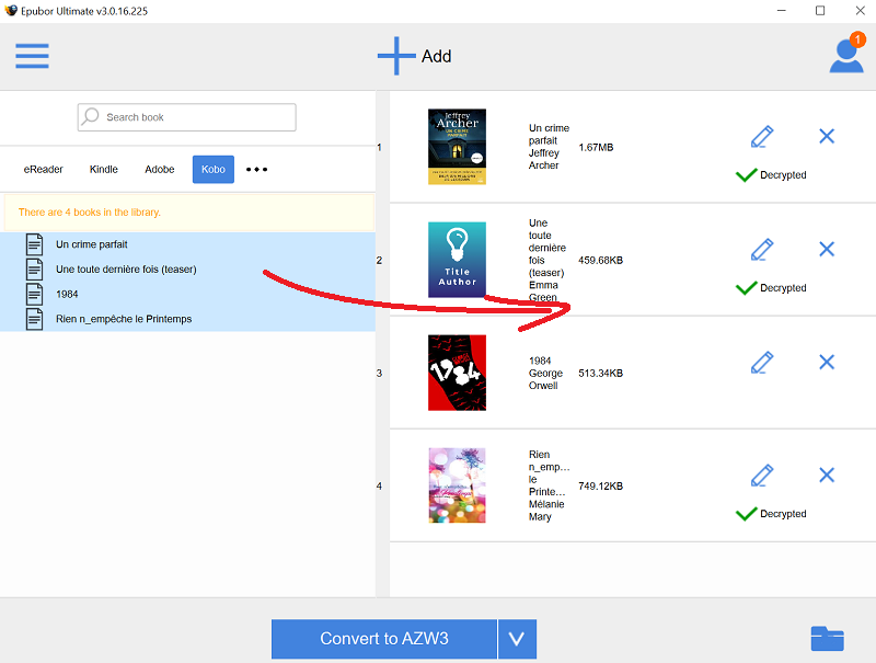 remove drm fnac books