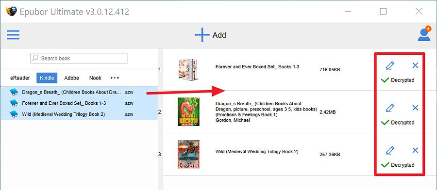 remove kindle drm