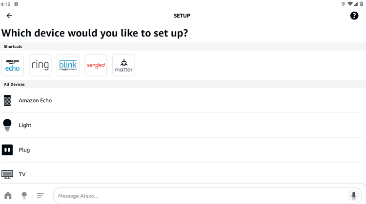 select alexa device