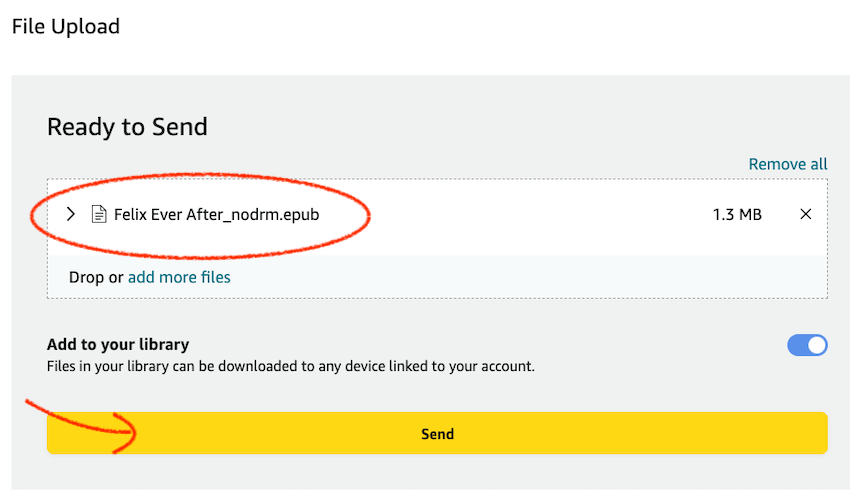 send cloudlibrary books to kindle paperwhite