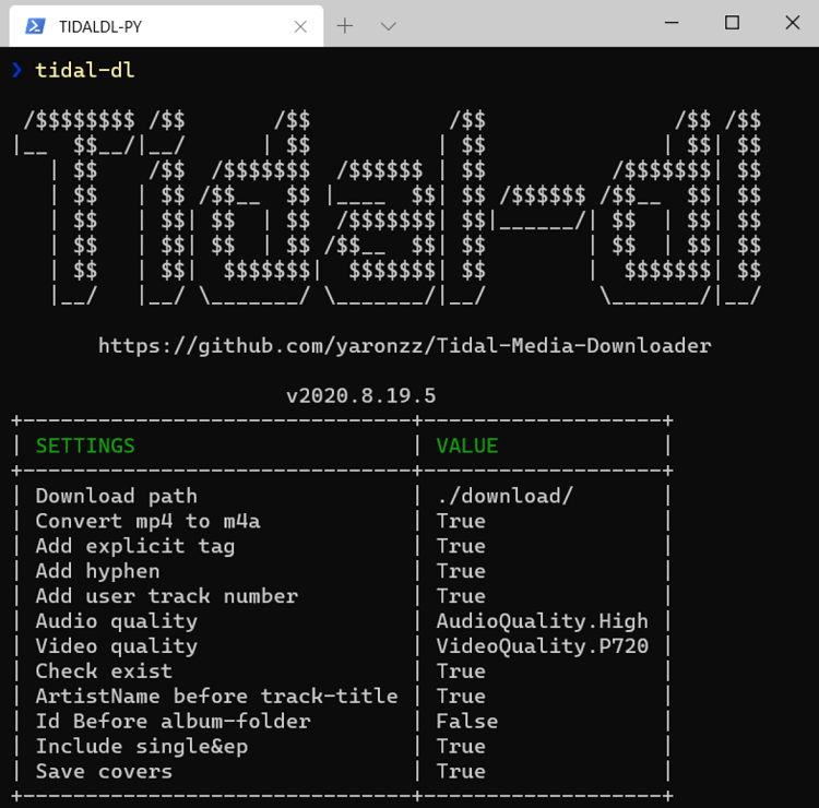 tidal media downloader