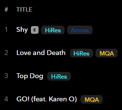tidal mqa label