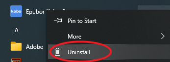 kobo converter uninstall